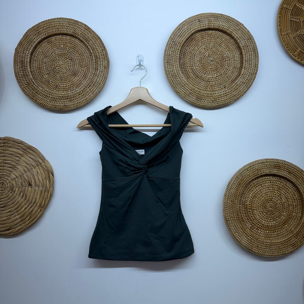 Aritzia Original Contour Twist Off Shoulder Top Small